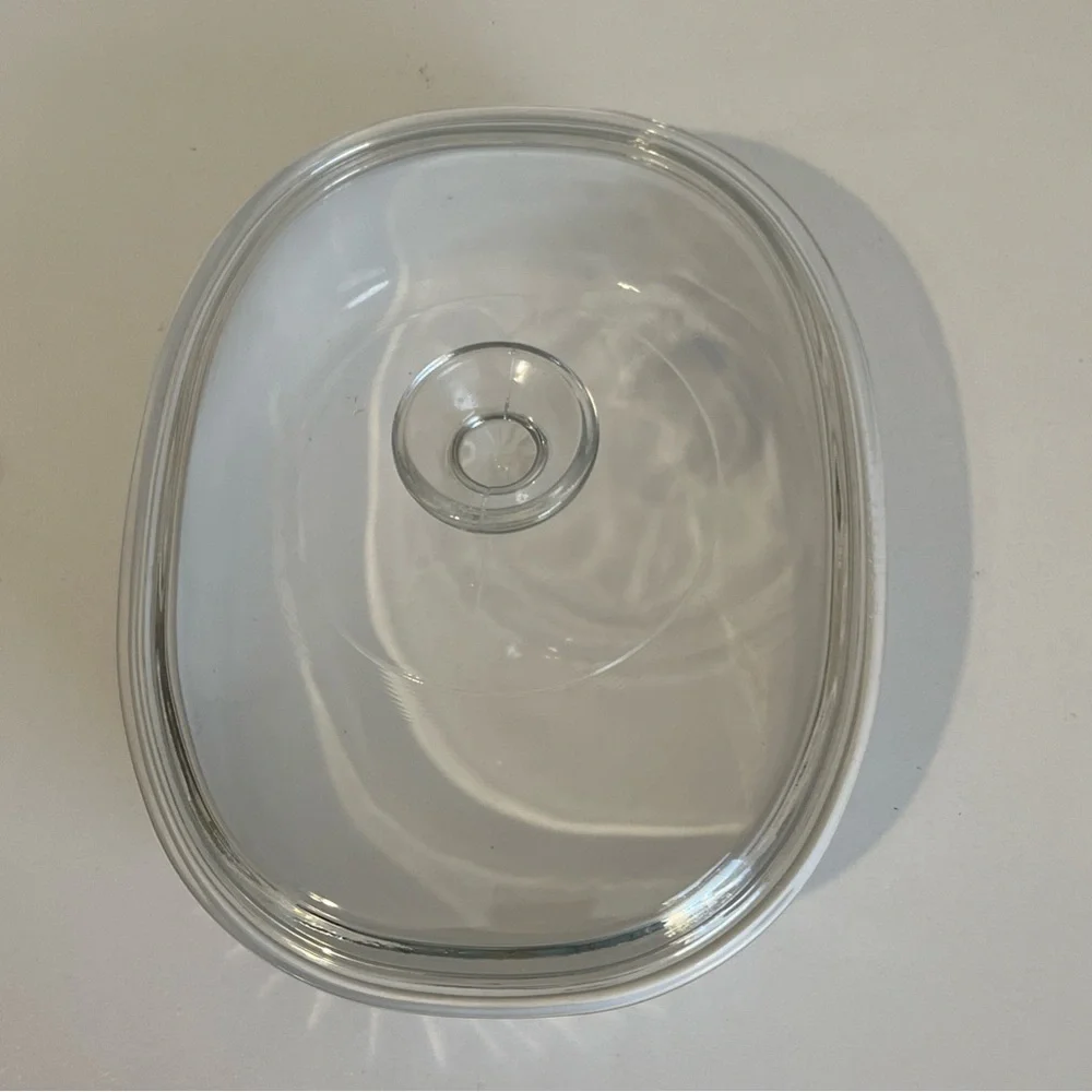 Corningware Oval Casserole Dish with Lid French White F-12-B 1.8 Liter - Picture 2 of 9